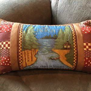 September Up North Scene Pillow